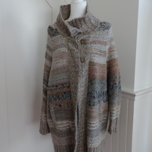 Free people multi color sweater cardigan - Size S - Picture 1 of 8